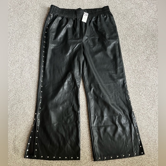 Fashion to Figure Pants - Fashion to Figure Black Casual Wide-Leg Pants